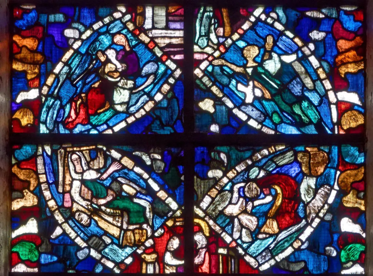 Baie est de la chapelle de la Vierge