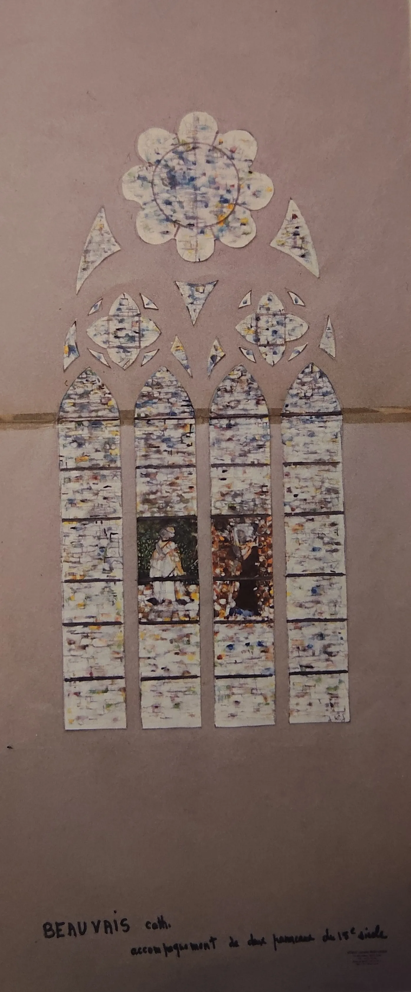 Une baie dans la chapelle sud du transept