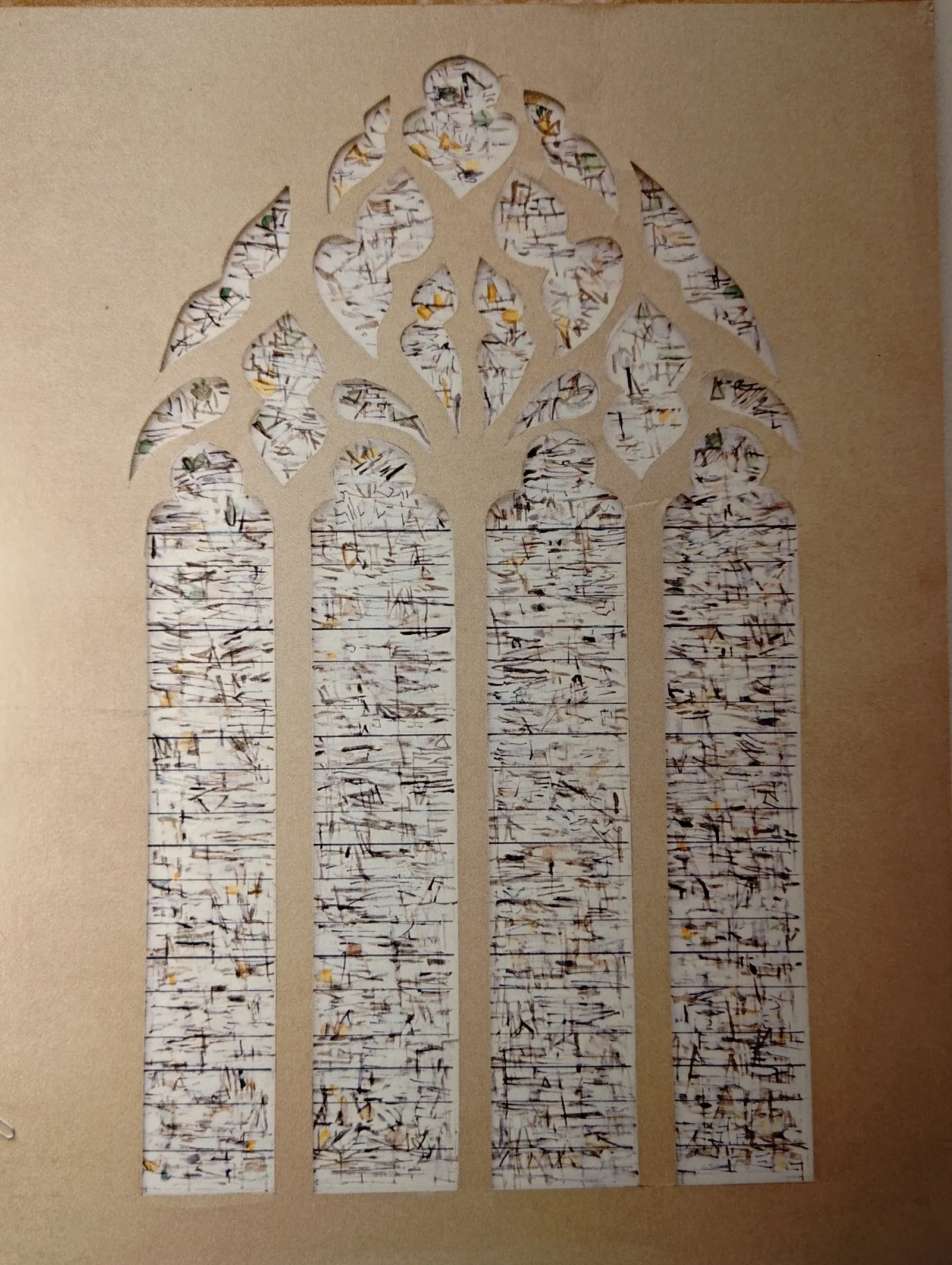Deux baies de la nef sud