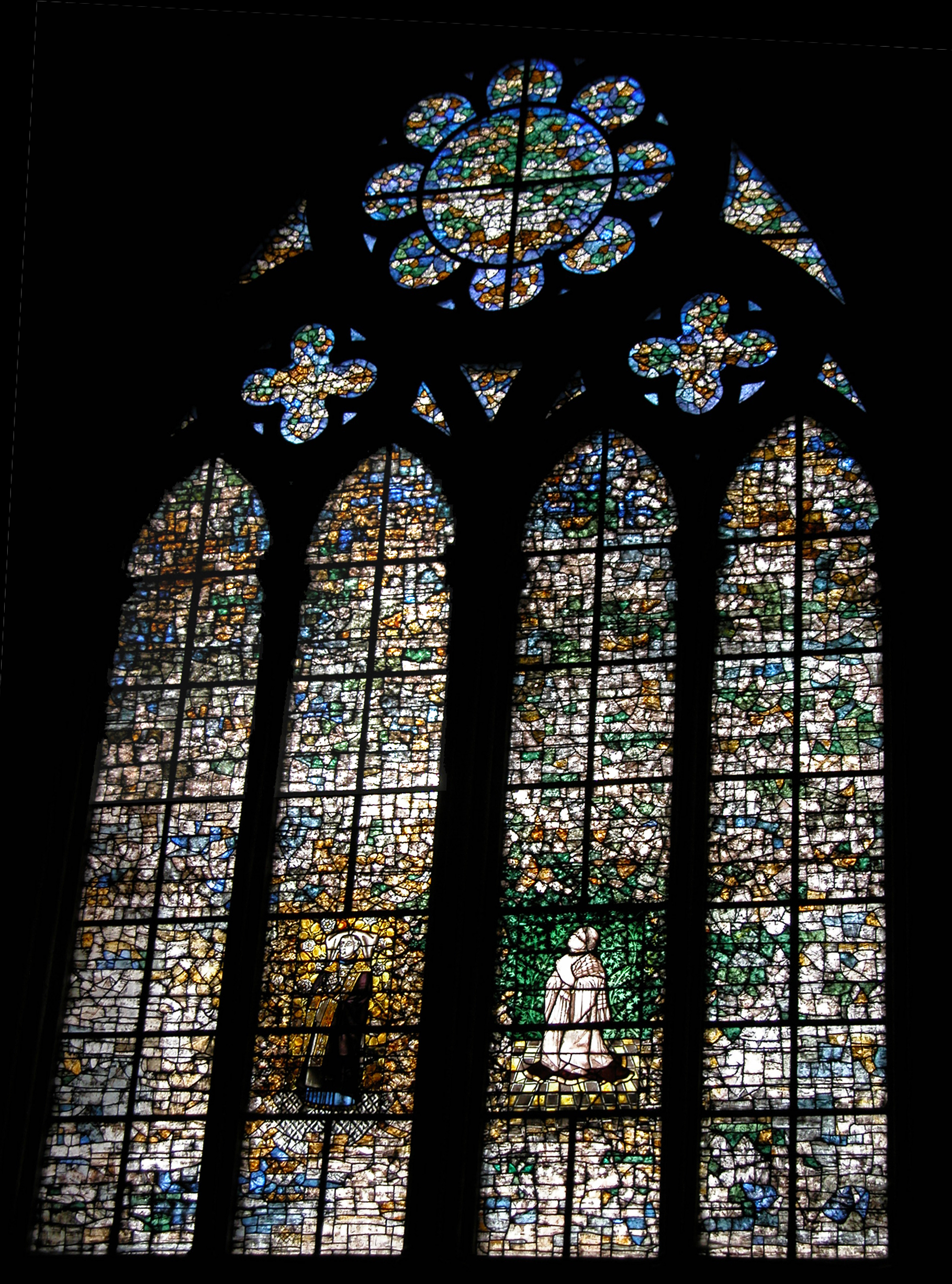 Une baie dans la chapelle sud du transept
