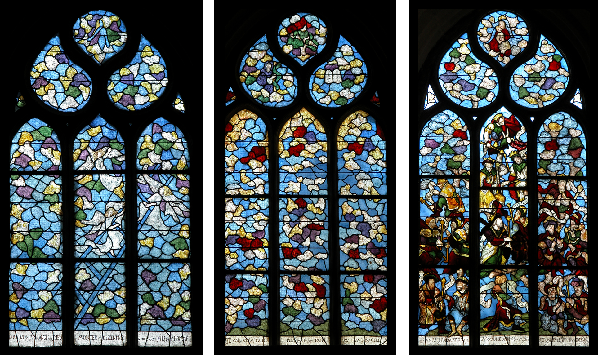 Cinq baies en harmonie avec l'arbre de Jessé